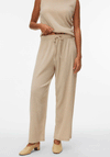 Vero Moda Luna Casual Drawstring Trousers, Stone