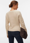 Vero Moda Wish Knit Fitted Cardigan, Beige