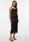 Vero Moda Ginny Lace Midi Skirt, Black