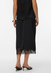 Vero Moda Ginny Lace Midi Skirt, Black