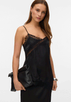 Vero Moda Julia Asymmetrical Tail Top, Black