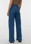 Vero Moda Kayla High Waisted Wide Leg Jeans, Blue