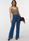 Vero Moda Kayla High Waisted Wide Leg Jeans, Blue
