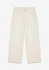 Vero Moda Tessa Wide Leg Cropped Jeans, Cream
