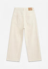 Vero Moda Tessa Wide Leg Cropped Jeans, Cream