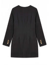Vero Moda Nicoline Button Detail Mini Dress, Black