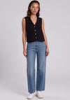 Vero Moda Kamil Straight Wide Leg Jeans, Blue