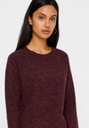 Vero Moda Doffy Knit Jumper, Wine