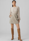 Vero Moda Allison High Waist Short Skirt, Light Grey