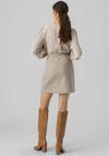 Vero Moda Allison High Waist Short Skirt, Light Grey