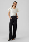 Vero Moda Ginny V Neck Top, Eggnog