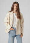 Vero Moda Emmy Soft Touch Biker Jacket, Oatmeal