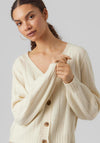 Vero Moda Maxin V-Neck Cardigan, Birch