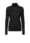 Vero Moda Milda Roll Neck Button Sleeve Sweater, Black