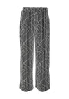 Vero Moda Kanz Glitzy Metallic Detail Wide Leg Trouser, Silver