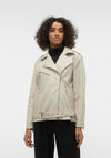 Vero Moda Ramon Paula Coated Jacket, Oatmeal