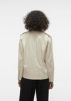 Vero Moda Ramon Paula Coated Jacket, Oatmeal