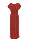 Vero Moda Elma Gold Detail Maxi Dress, Red Ochre