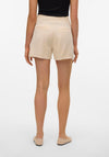 Vero Moda Mia High Rise Tie Waist Shorts, Oatmeal