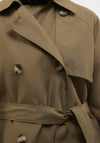 Vero Moda Doreen Long Trench Coat, Capers