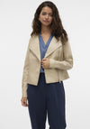 Vero Moda Riley Rio Short Coated Jacket, Beige
