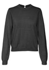 Vero Moda Holly Karis Open Cack Sweater, Black
