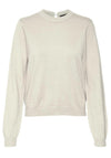 Vero Moda Holly Karis Open Back Sweater, Birch