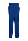 Vero Moda Gabriella Button Detail Trousers, Mazarine Blue