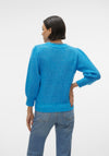 Vero Moda Vigga Balloon Sleeve Knitted Sweater, Ibiza Blue