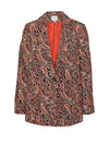Vero Moda Paisley Print Blazer, Red Multi