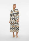 Vero Moda Millie Printed Shirt Dress, Birch