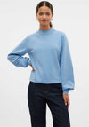 Vero Moda Mercury High Neck Sweater, Allure Blue