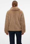 Vero Moda Audrey Faux Fur Short Jacket, Brown