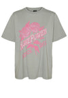 Vero Moda Boda Rock n Roll Graphic T-Shirt, Light Grey