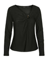 Vero Moda Erna V Neck Top, Black