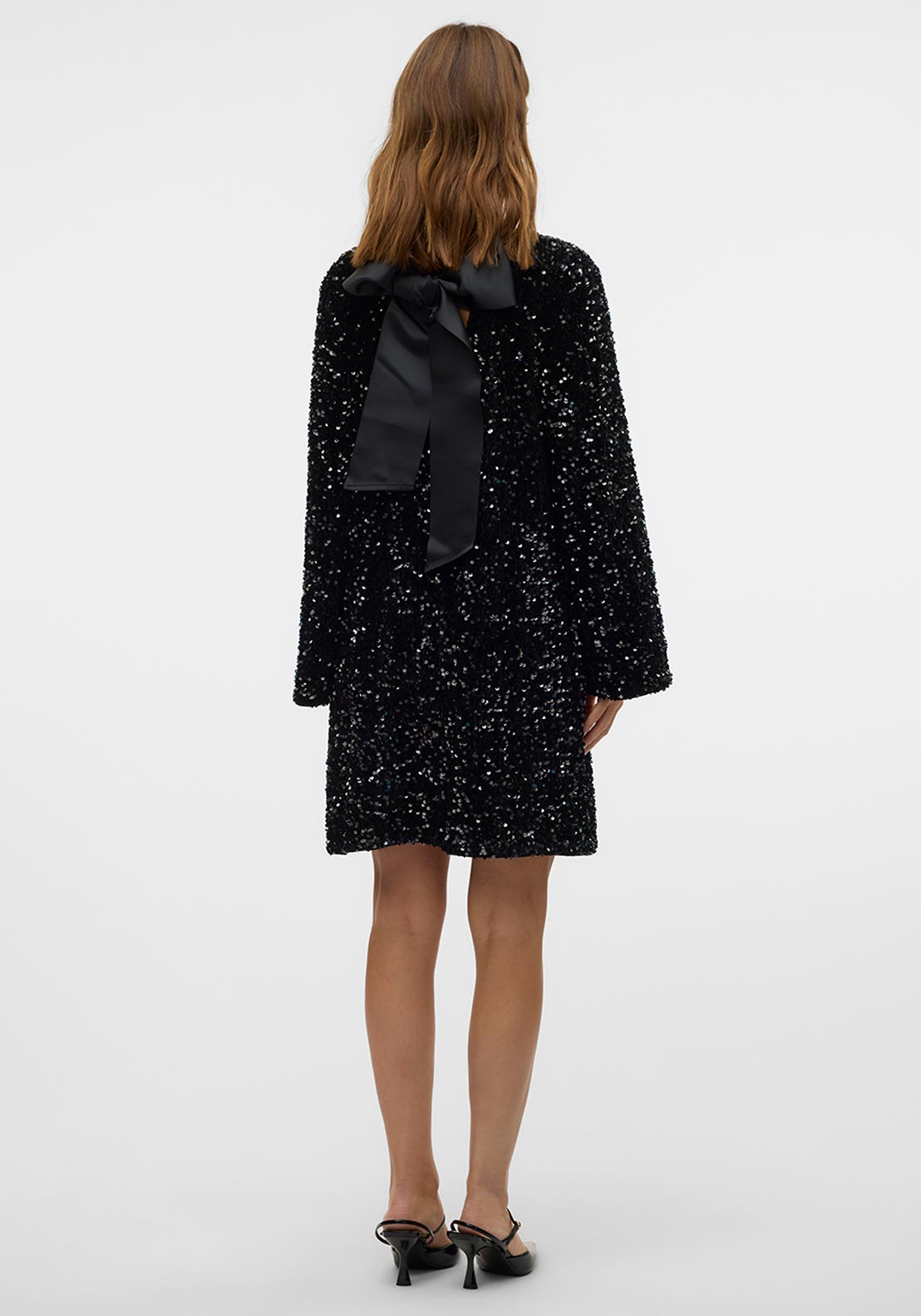 vero moda black sequin dress VMBELLA Short dress