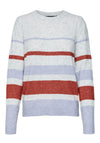 Vero Moda Plaza Striped Jumper, Grey Multi