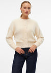 Vero Moda Alina Fluffy Knit Cardigan, Cream