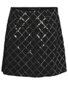 Vero Moda Evelin Sequin Mini Skirt, Black