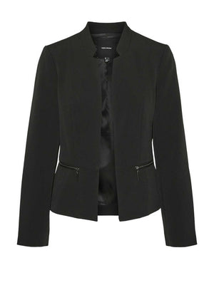 Vero Moda Lulu Zip Pocket Blazer, Black