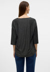 Vero Moda Cora Metallic Top, Black