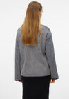 Vero Moda Gold Pinstripe High Neck Jumper, Navy
