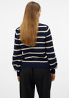 Vero Moda Amazing Striped Knit Cardigan, Navy