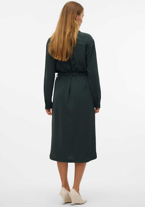 Vero Moda Alva Midi Shirt Dress, Green