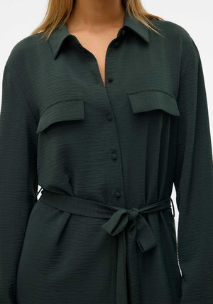 Vero Moda Alva Midi Shirt Dress, Green