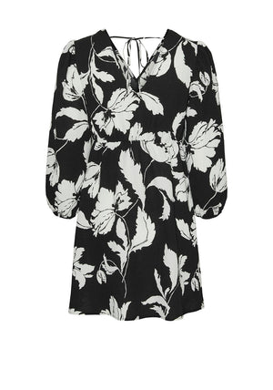 Vero Moda Macha Floral Mini Dress, Black