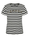 Vero Moda Fira Francis London Striped T Shirt, Black