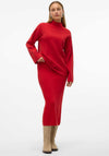 Vero Moda Gold Midi Pencil Skirt, Red
