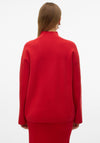 Vero Moda Gold High Neck Jumper, Red