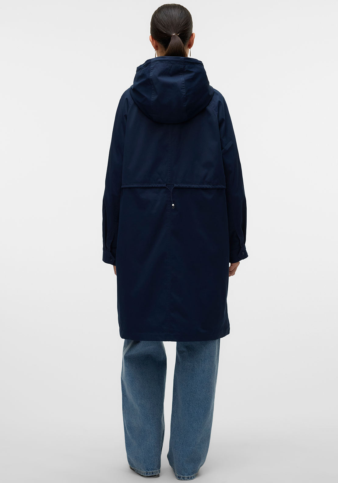 Vero Moda Chelsea Parka Coat, Navy